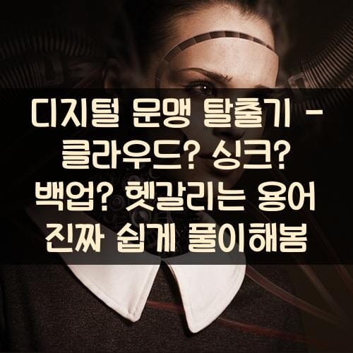 디지털 문맹 탈출기 - 클라우드? 싱크? 백업? 헷갈리는 용어 진짜 쉽게 풀이해봄