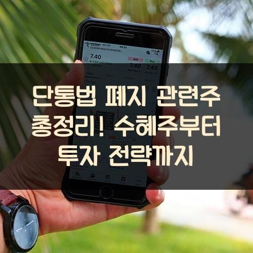 단통법 폐지 관련주 총정리! 수혜주부터 투자 전략까지