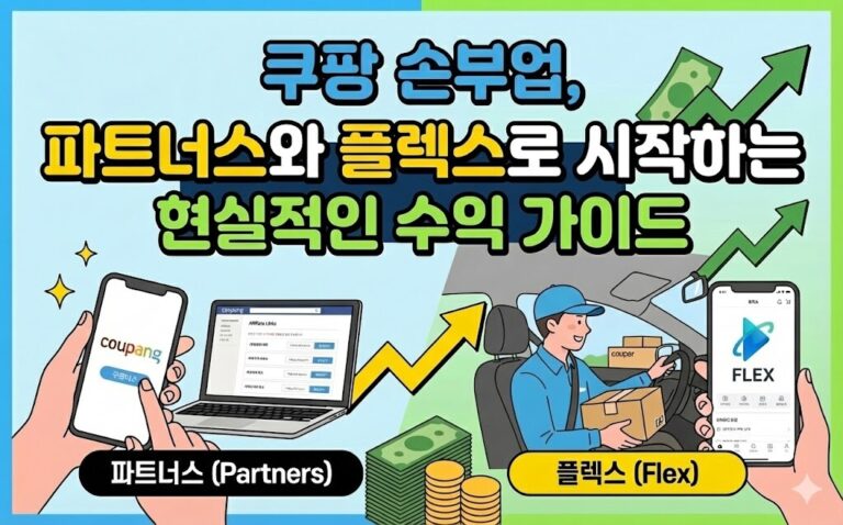 쿠팡 손부업 파트너스와 플렉스로 시작하는 현실적인 수익가이드