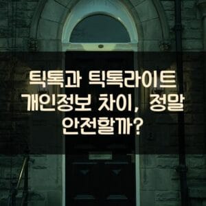틱톡과 틱톡라이트 개인정보 차이, 정말 안전할까? 틱톡과 틱톡라이트 개인정보 차이, 정말 안전할까?
