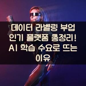 데이터 라벨링 부업 인기 플랫폼 총정리! AI 학습 수요로 뜨는 이유 데이터 라벨링 부업 인기 플랫폼 총정리! AI 학습 수요로 뜨는 이유