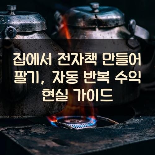 집에서 전자책 만들어 팔기, 자동 반복 수익 현실 가이드