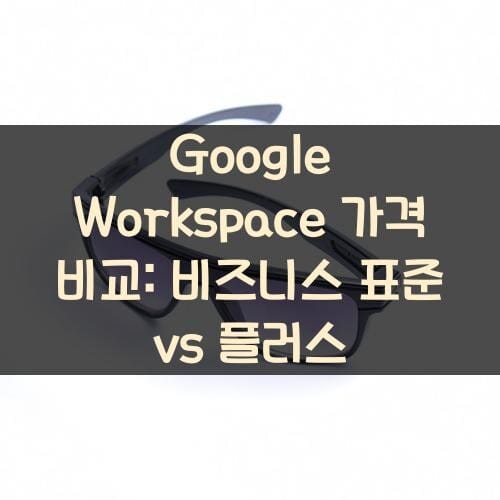 Google Workspace 가격 비교: 비즈니스 표준 vs 플러스