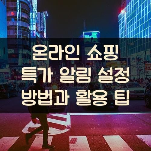 온라인 쇼핑 특가 알림 설정 방법과 활용 팁