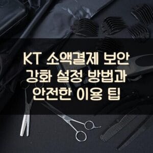 KT 소액결제 보안 강화 설정 방법과 안전한 이용 팁 KT 소액결제 보안 강화 설정 방법과 안전한 이용 팁
