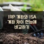 IRP 계좌와 ISA 계좌 차이 한눈에 비교하기