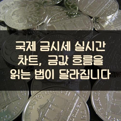 국제 금시세 실시간 차트, 금값 흐름을 읽는 법이 달라집니다
