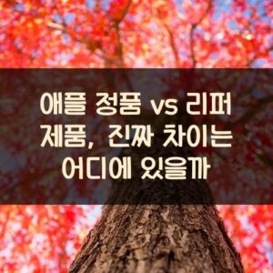 애플 정품 vs 리퍼 제품, 진짜 차이는 어디에 있을까? 애플 정품 vs 리퍼 제품, 진짜 차이는 어디에 있을까?