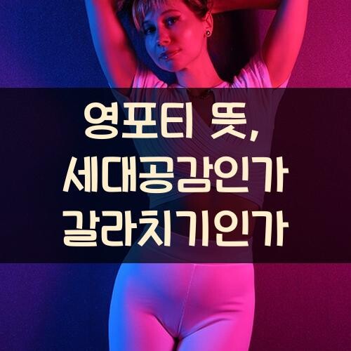 영포티 뜻, 세대공감인가 갈라치기인가