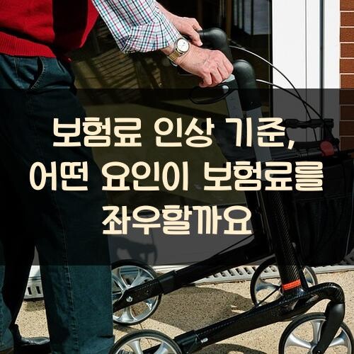 보험료 인상 기준, 어떤 요인이 보험료를 좌우할까요?