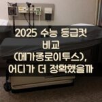2025 수능 등급컷 비교 (메가/종로/이투스), 어디가 더 정확했을까?