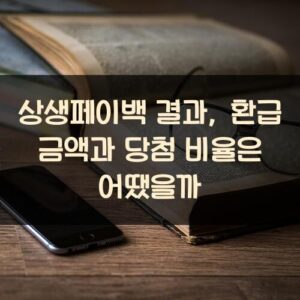 상생페이백 결과, 환급 금액과 당첨 비율은 어땠을까?