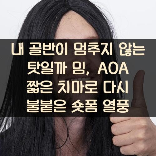 내 골반이 멈추지 않는 탓일까 밈, AOA 짧은 치마로 다시 불붙은 숏폼 열풍