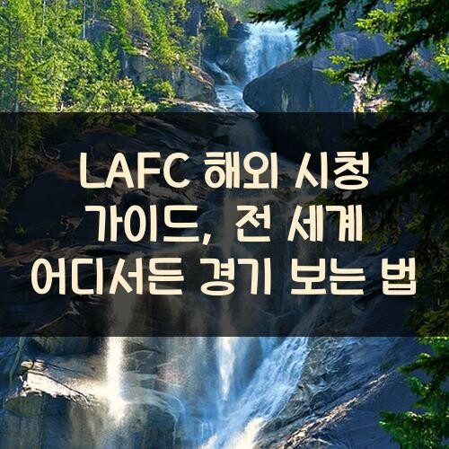 LAFC 해외 시청 가이드, 전 세계 어디서든 경기 보는 법