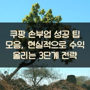 쿠팡 손부업 성공 팁 모음, 현실적으로 수익 올리는 3단계 전략 쿠팡 손부업 성공 팁 모음, 현실적으로 수익 올리는 3단계 전략