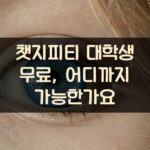 챗지피티 대학생 무료, 어디까지 가능한가요?