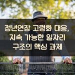 정년연장 고령화 대응, 지속 가능한 일자리 구조의 핵심 과제
