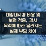 대장내시경 비용 및 보험 적용, 검사 목적에 따라 달라지는 실제 부담 차이