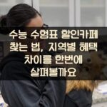 수능 수험표 할인카페 찾는 법, 지역별 혜택 차이를 한번에 살펴볼까요?