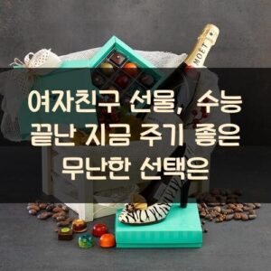 여자친구 선물, 수능 끝난 지금 주기 좋은 무난한 선택은?