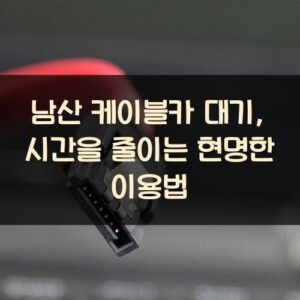 남산 케이블카 대기, 시간을 줄이는 현명한 이용법 남산 케이블카 대기, 시간을 줄이는 현명한 이용법