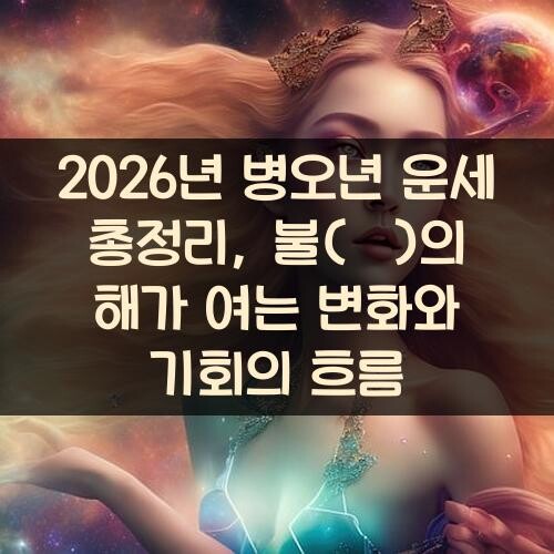 2026년 병오년 운세 총정리, 불(火)의 해가 여는 변화와 기회의 흐름