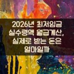 2026년 최저임금 실수령액 월급계산, 실제로 받는 돈은 얼마일까