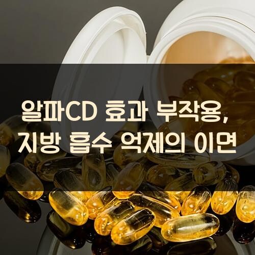 알파CD 효과 부작용, 지방 흡수 억제의 이면