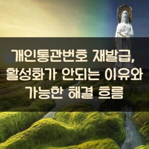 개인통관번호 재발급, 활성화가 안되는 이유와 가능한 해결 흐름