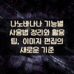 나노바나나 기능별 사용법 정리와 활용 팁, 이미지 편집의 새로운 기준