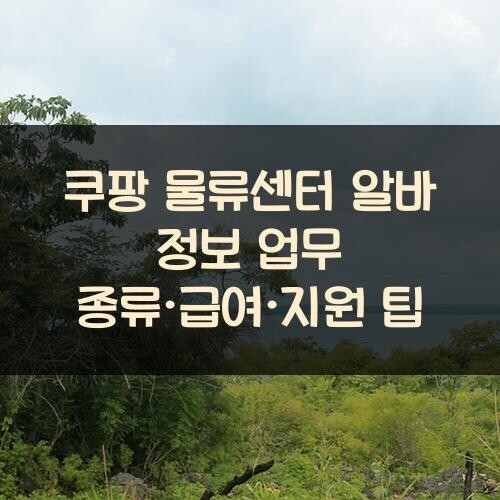 쿠팡 물류센터 알바 정보: 업무 종류·급여·지원 팁
