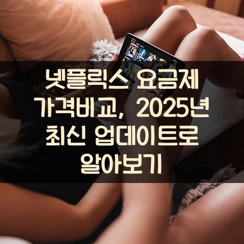 넷플릭스 요금제 가격비교, 2025년 최신 업데이트로 알아보기