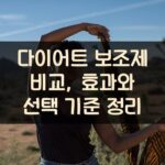다이어트 보조제 비교, 효과와 선택 기준 정리