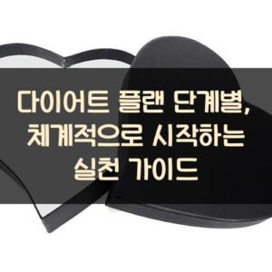 다이어트 플랜 단계별, 체계적으로 시작하는 실천 가이드