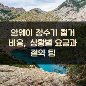 암웨이 정수기 철거 비용, 상황별 요금과 절약 팁 암웨이 정수기 철거 비용, 상황별 요금과 절약 팁