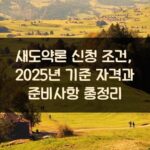새도약론 신청 조건, 2025년 기준 자격과 준비사항 총정리