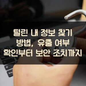 털린 내 정보 찾기 방법, 유출 여부 확인부터 보안 조치까지 털린 내 정보 찾기 방법, 유출 여부 확인부터 보안 조치까지