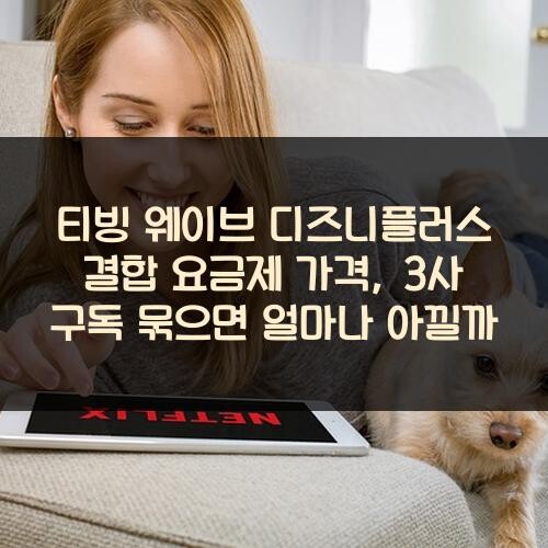 티빙 웨이브 디즈니플러스 결합 요금제 가격, 3사 구독 묶으면 얼마나 아낄까?