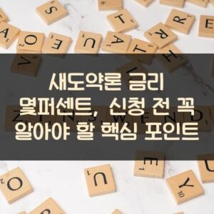새도약론 금리 몇퍼센트, 신청 전 꼭 알아야 할 핵심 포인트 새도약론 금리 몇퍼센트, 신청 전 꼭 알아야 할 핵심 포인트