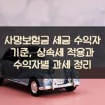 사망보험금 세금 수익자 기준, 상속세 적용과 수익자별 과세 정리