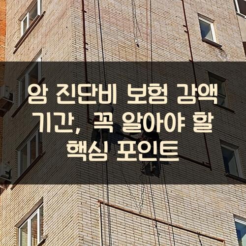 암 진단비 보험 감액 기간, 꼭 알아야 할 핵심 포인트