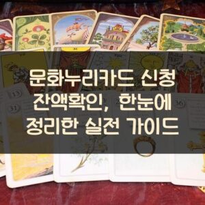 문화누리카드 신청 잔액확인, 한눈에 정리한 실전 가이드